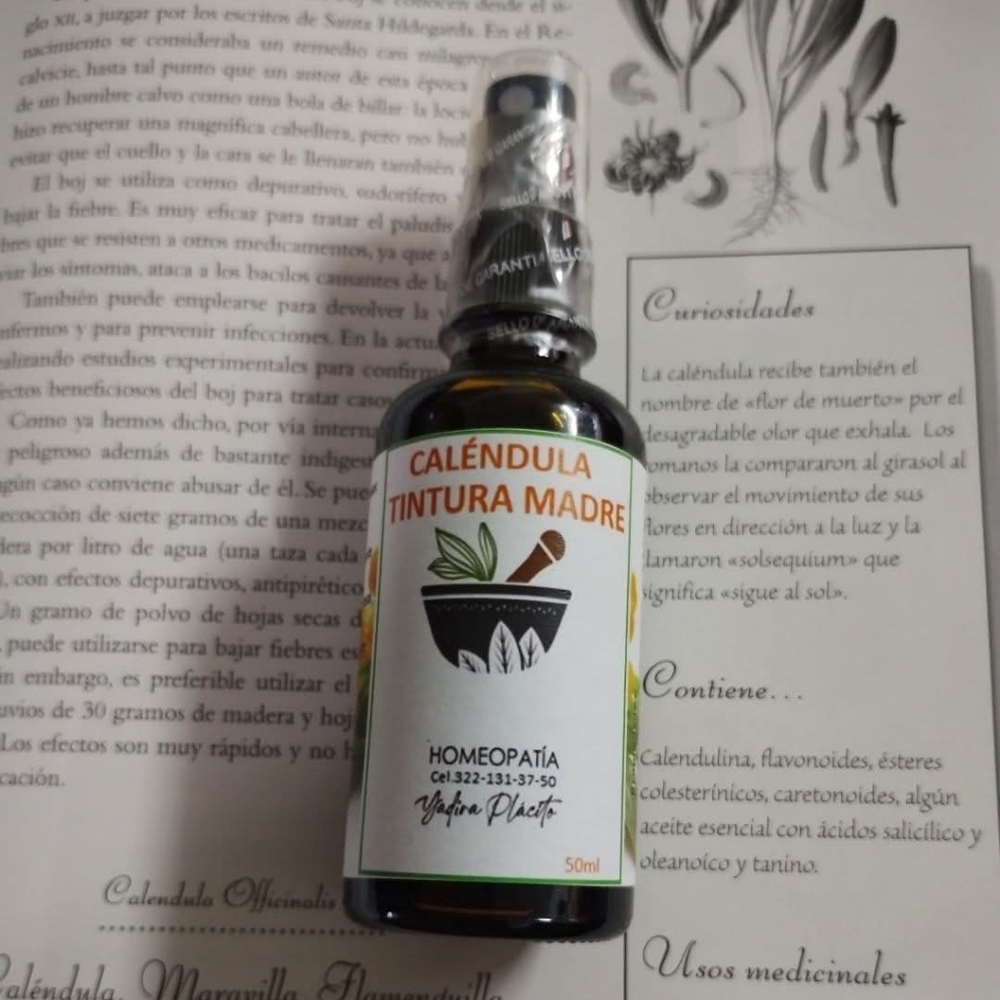 Homemade Caléndula Tincture Madre - 50ml